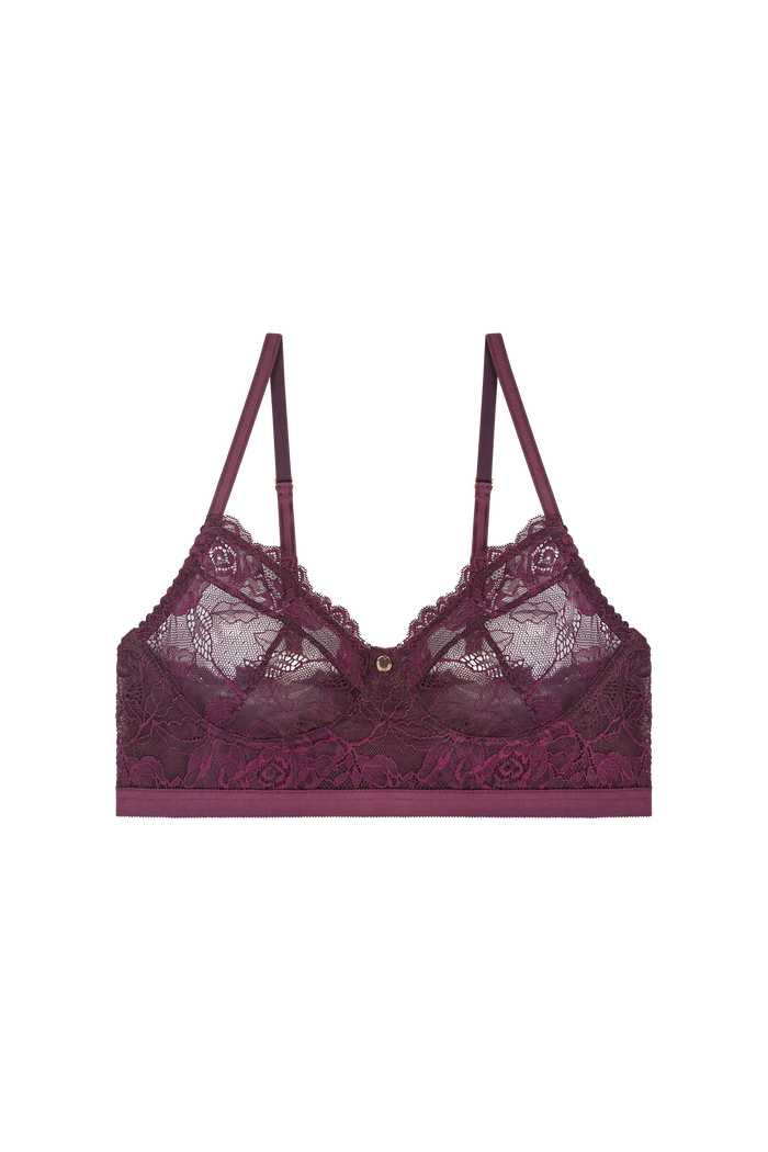 Mooie, duurzame bralette plum