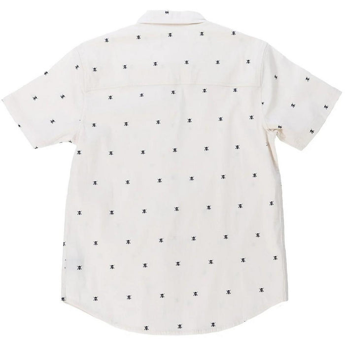 Fasthouse Jasper short sleeve button-up shirt in off-white, alternate product view