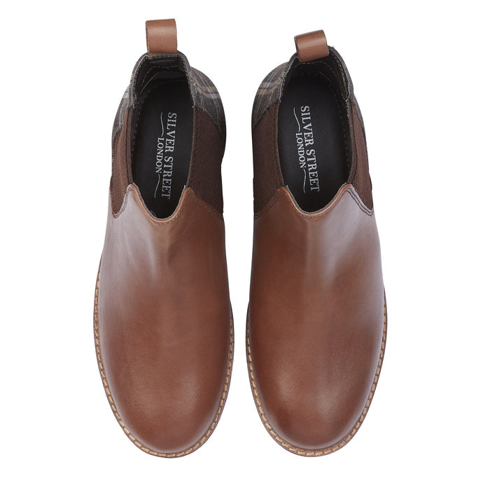 Jenny Leather Chelsea Boots - Brown
