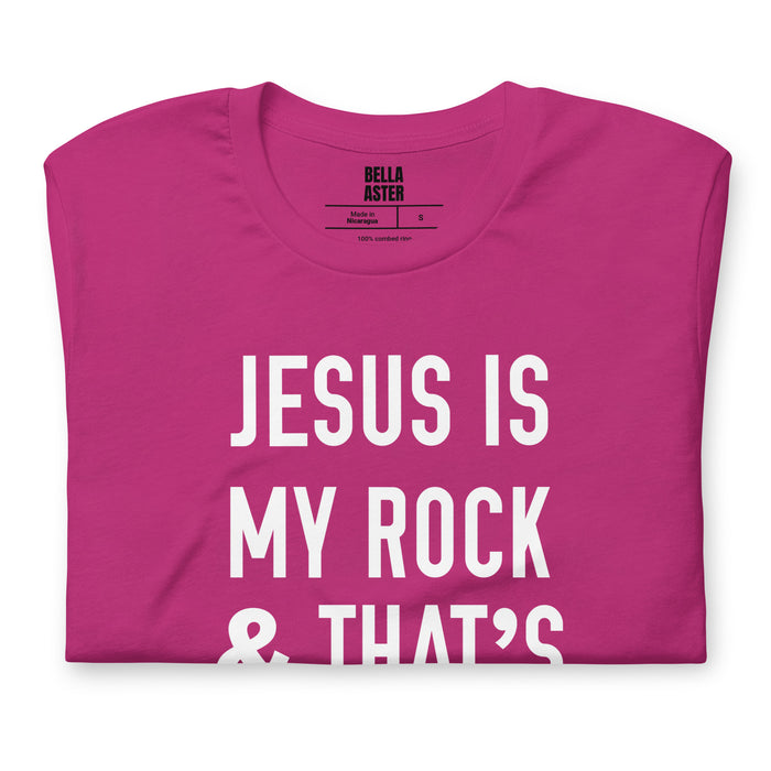 Jesus Is My Rock & That's How I Roll Graphic Tee - Women - Bloom Seventy Seven