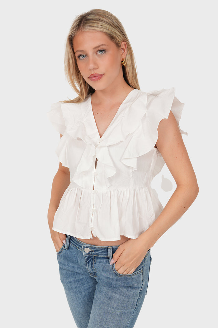 "Joa” blouse white