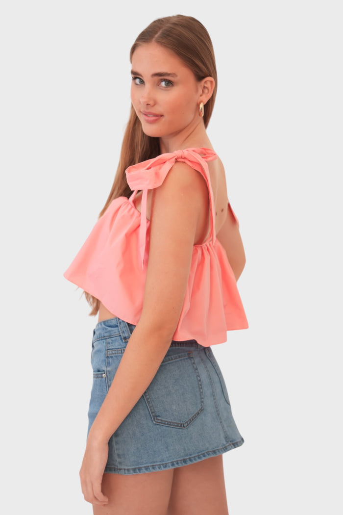 "Joy" top pink