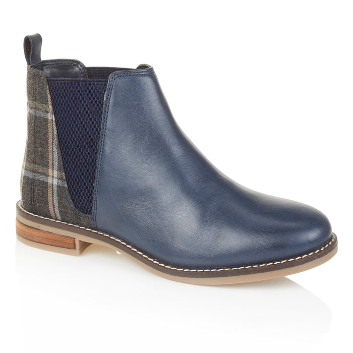 Juliet Leather Chelsea Boots - Blue