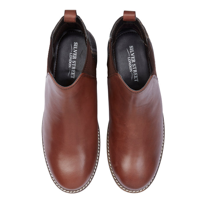 Juliet Leather Chelsea Boots - Brown