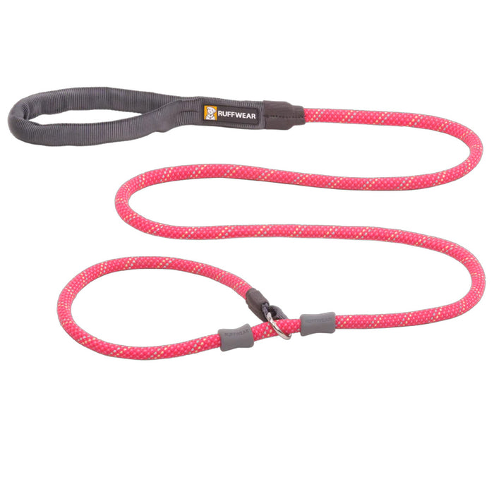 Just-a-Cinch Reflective Slip Leash 5ft Fireweed Pink.