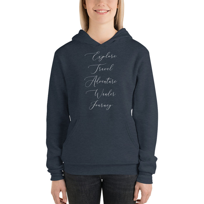 Just Live Graphic Pullover Hoodie - Bloom Seventy Seven