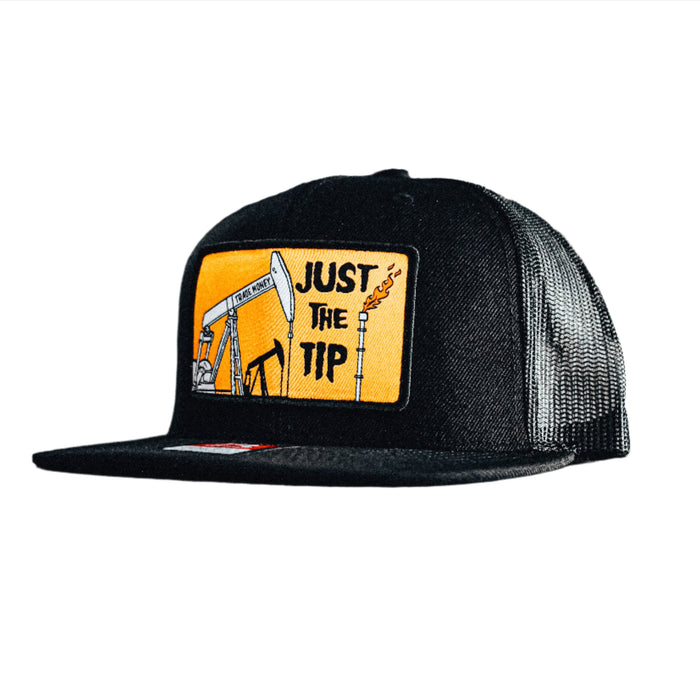 Trade Money Just the Tip oiler meshback trucker hat in black
