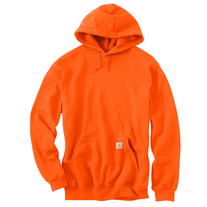 Carhartt K121 loose fit midweight hoodie in high visibility brite orange