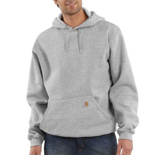 Carhartt K121 midweight hooded sweatshirt in heather grey, big and tall sizing