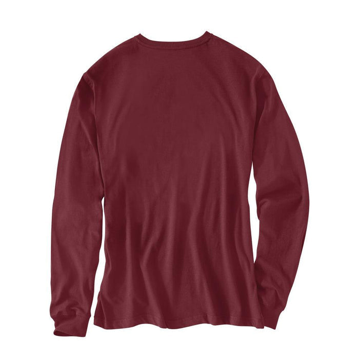 Carhartt K231 port long-sleeve logo sleeve t-shirt, back view