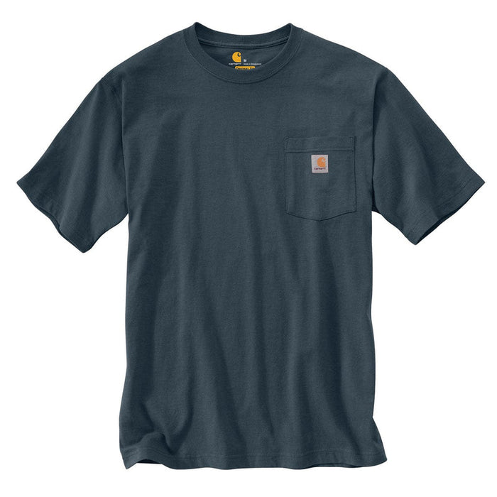 Carhartt K87 loose fit heavyweight pocket t-shirt in blue stone, sizes to 5XL