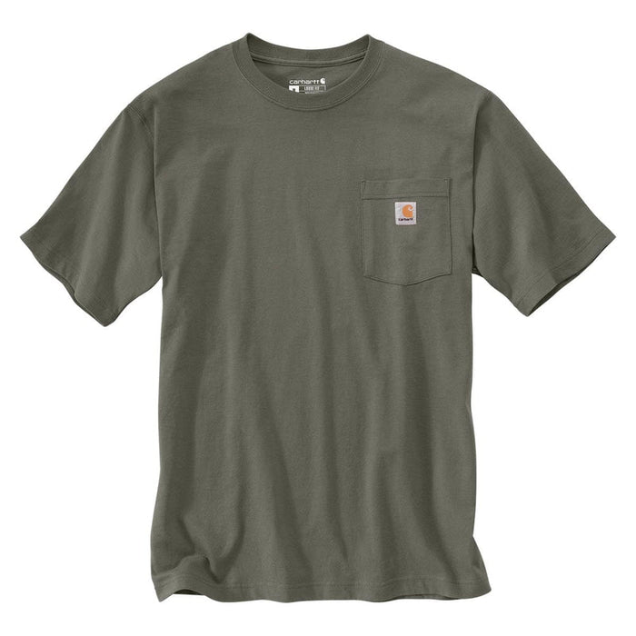 Carhartt K87 loose fit heavyweight pocket t-shirt in dusty olive