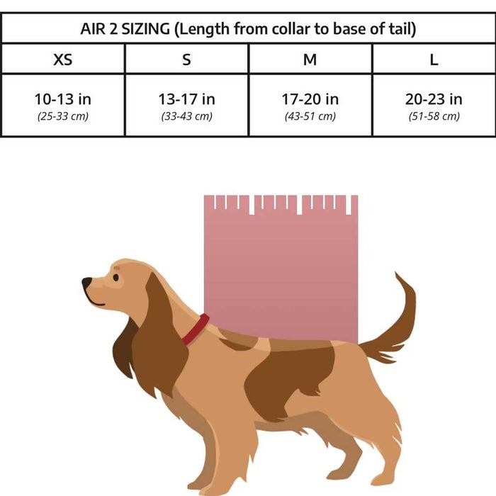 K9 Sport Sack Air 2 sizing guide.