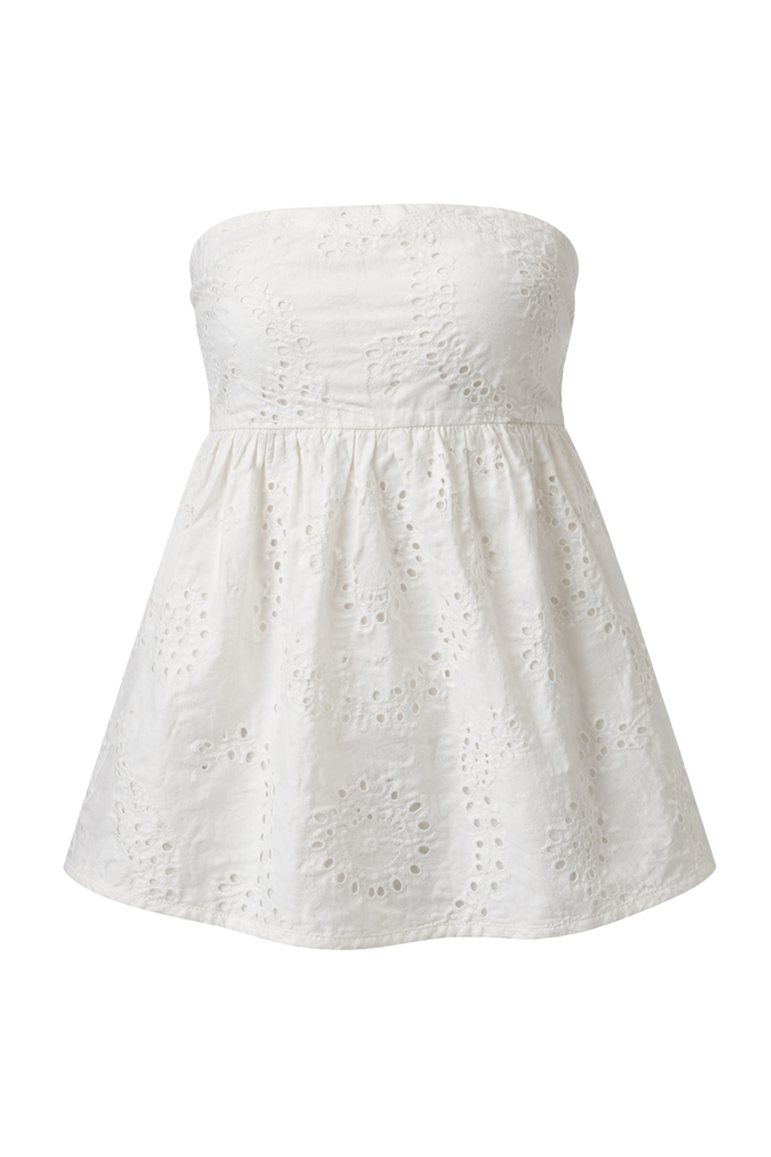"Kate" top white