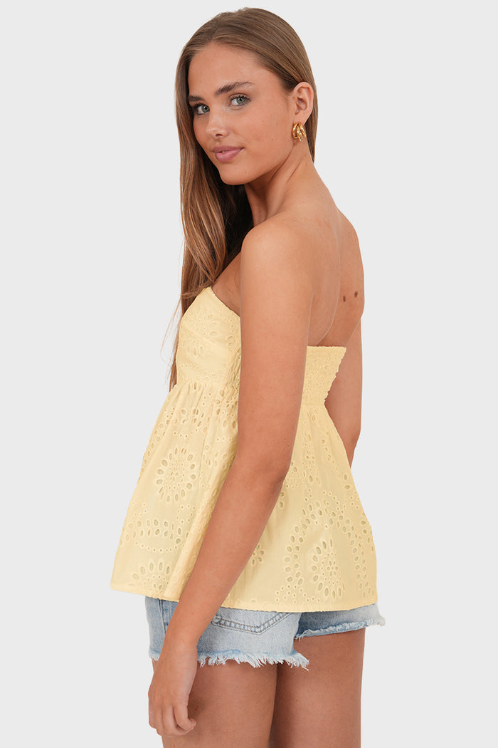 "Kate" top yellow
