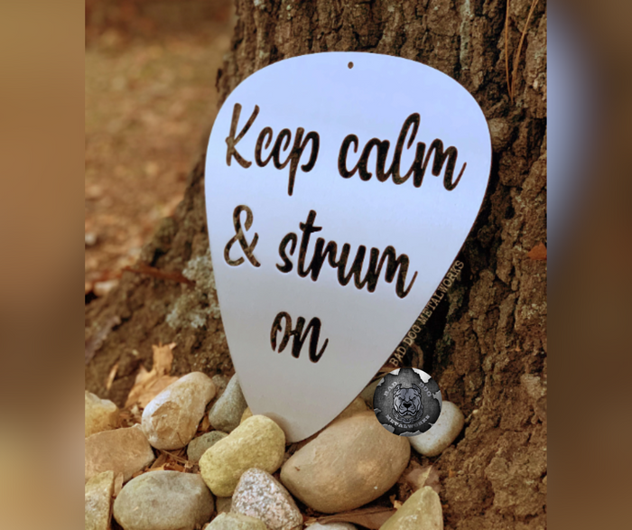 Keep Calm & Strum On Guitar Pick