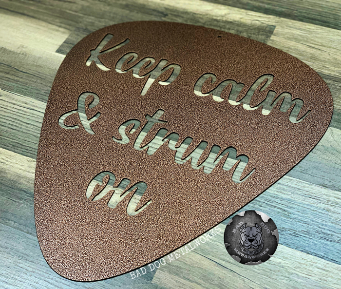 Keep Calm & Strum On Guitar Pick