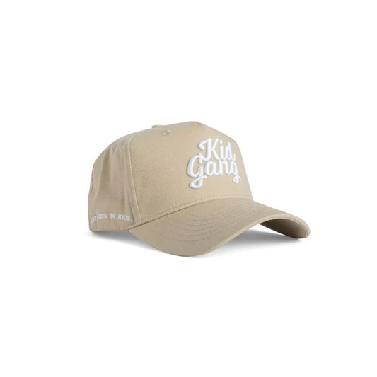 Dad Gang Kid Gang youth hat in tan