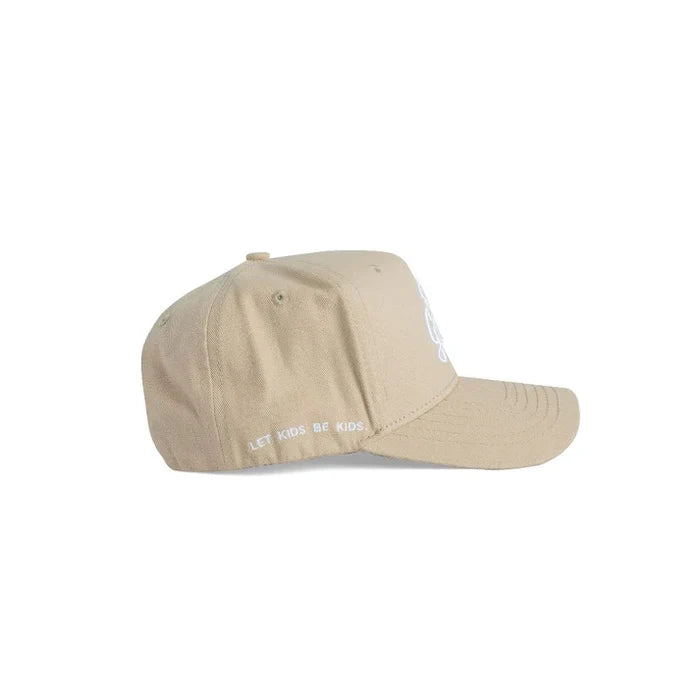Dad Gang Kid Gang youth hat in tan, alternate product view