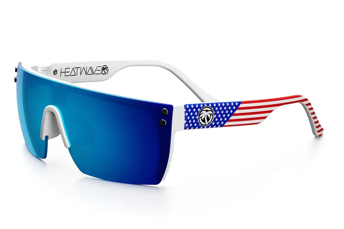 Heat Wave Visual Kids Lazer Face sunglasses in stars and stripes print