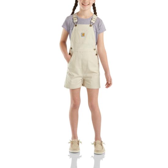 Carhartt kids Rugged Flex denim shortall in malt