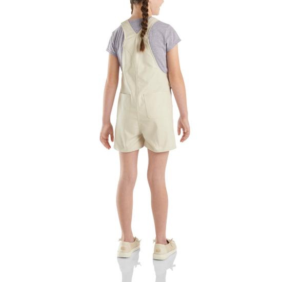 Carhartt kids denim shortall in malt, further product image