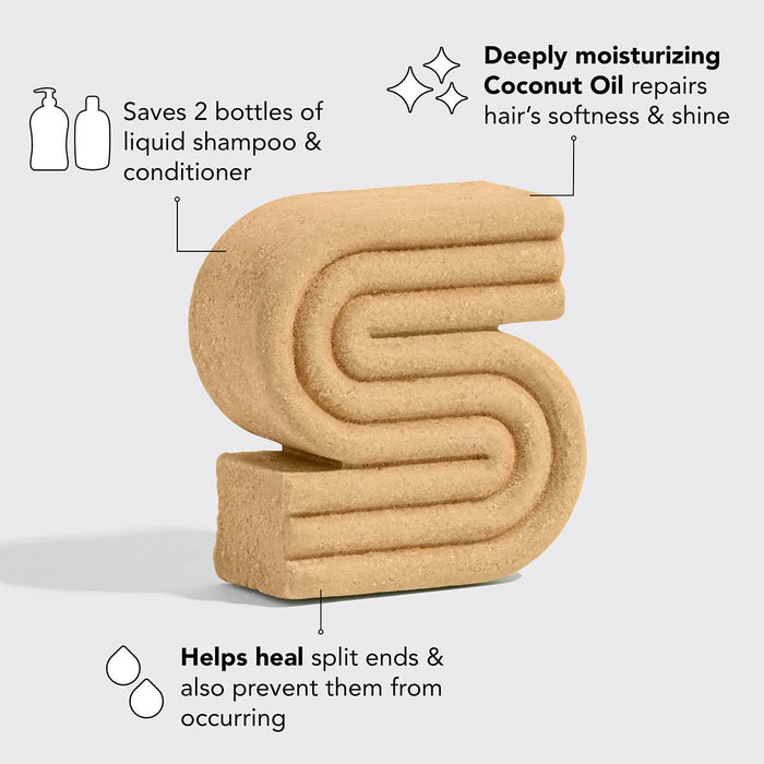 KITSCH Coconut Oil Deep-Moisturizing Solid Shampoo Bar