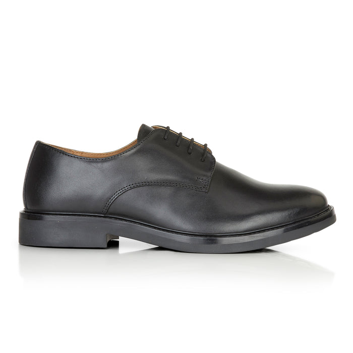 Knighton Leather Derby Shoes - Black