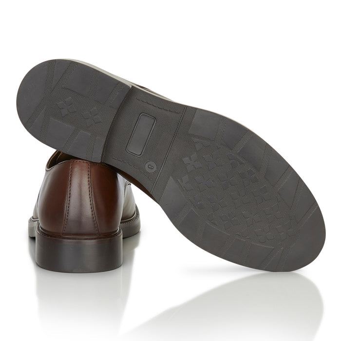 Knighton Leather Derby Shoes - Brown