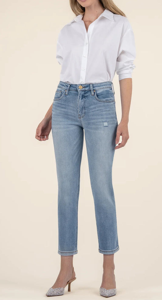 KUT RACHEAL HIGH RISE AB MOM REGULAR HEM-RECOGNITION
