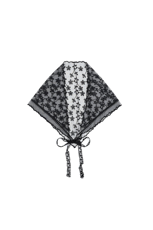"Lace" scarf black