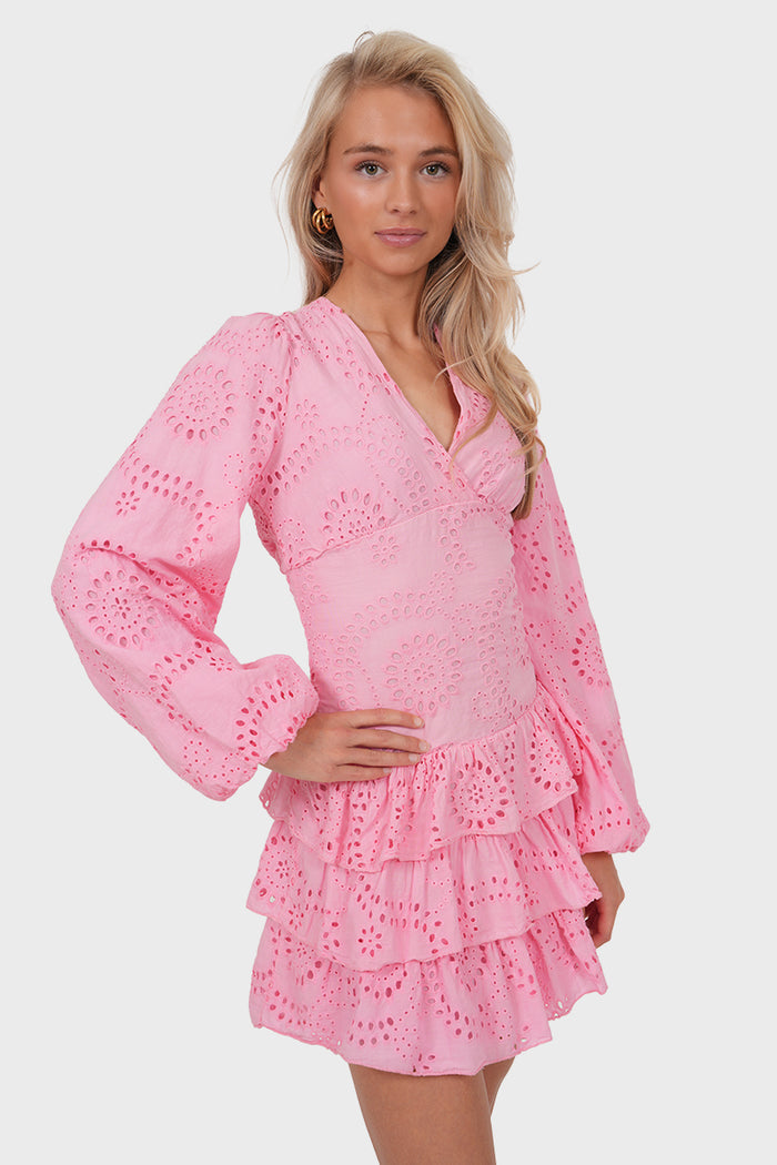 "Lacey" dress hot pink