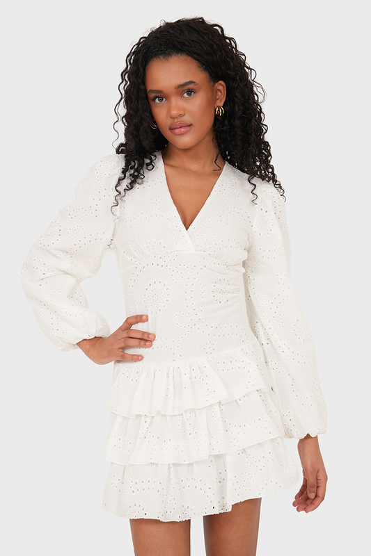 "Lacey" dress white