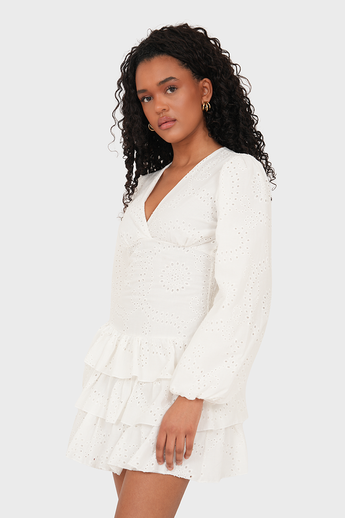 "Lacey" dress white
