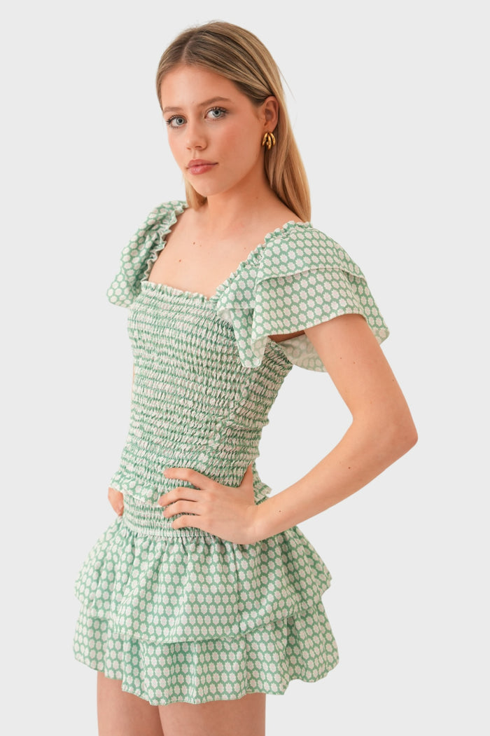 "Lagos" ruffle top