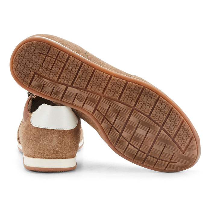 Lambeth Suede Smart Casual Trainers - Tan