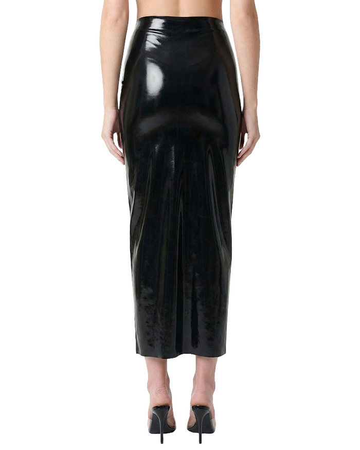 Latex Maxi Pencil Skirt