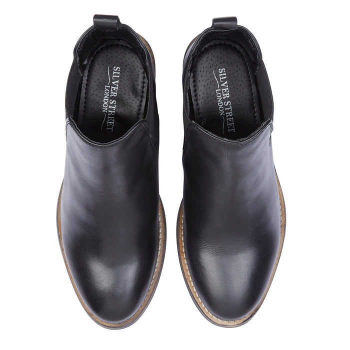 Layla Leather Chelsea Boots - Black