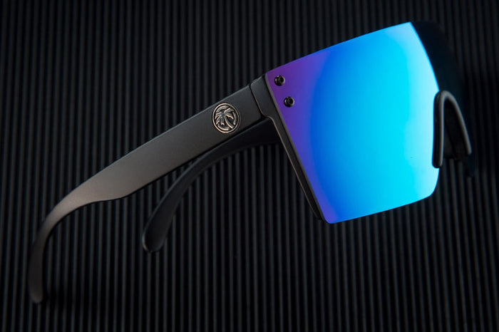 Heat Wave Lazer Face Galaxy Z87 polarized sunglasses, view of the mirrored lens