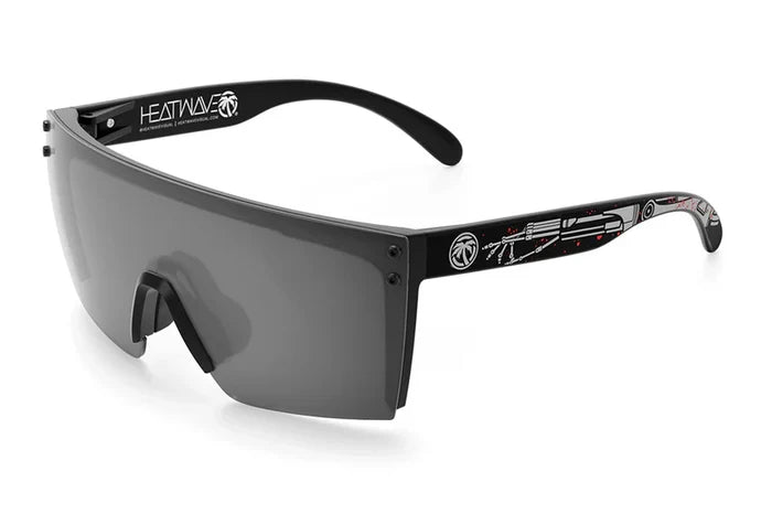Heat Wave Visual Lazer Face ANSI Z87 safety sunglasses with Tech Noir lens