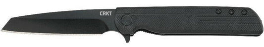 CRKT LCK assisted opening folding knife with blackout tanto blade and pocket clip
