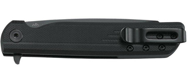 CRKT LCK Tanto Blackout assisted folding knife, further view of the blade and frame
