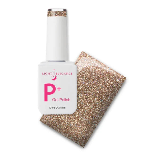 LE P+ Glitter Gel Polish | Champagne