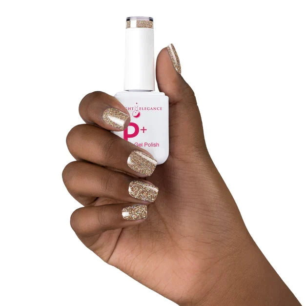 LE P+ Glitter Gel Polish | Champagne