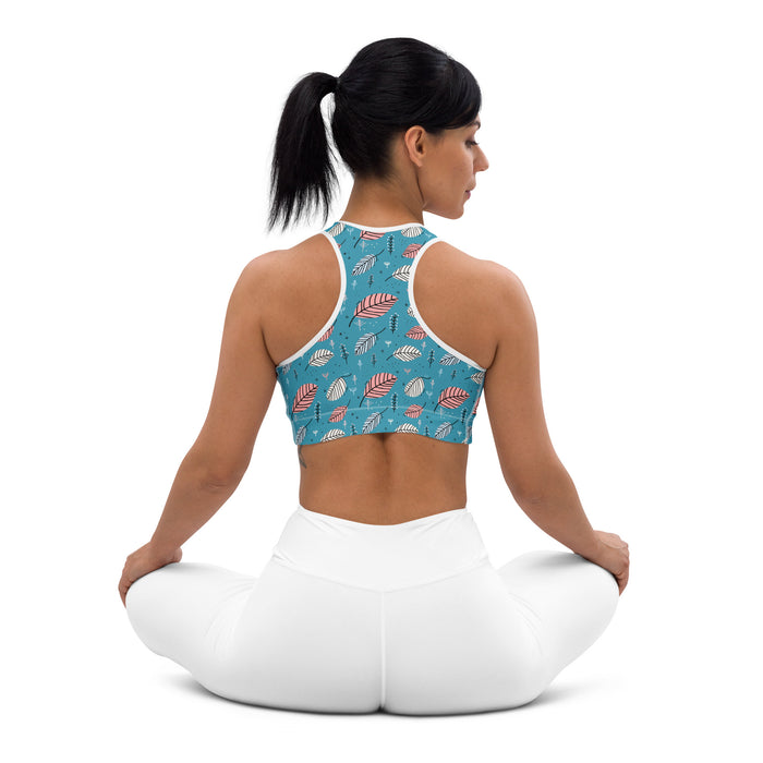 Leaves Gentle Garden Padded Sports Bra