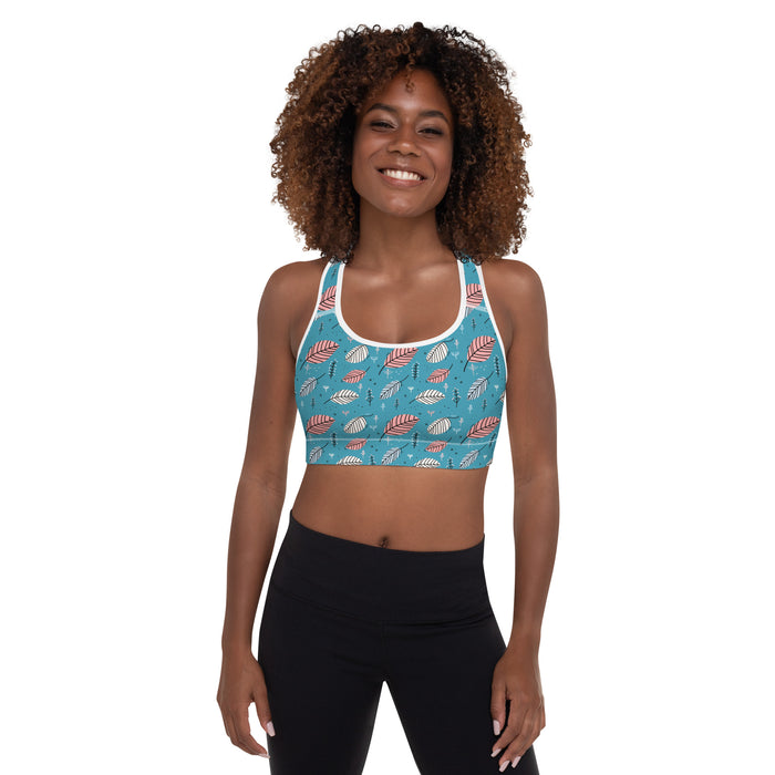 Leaves Gentle Garden Padded Sports Bra