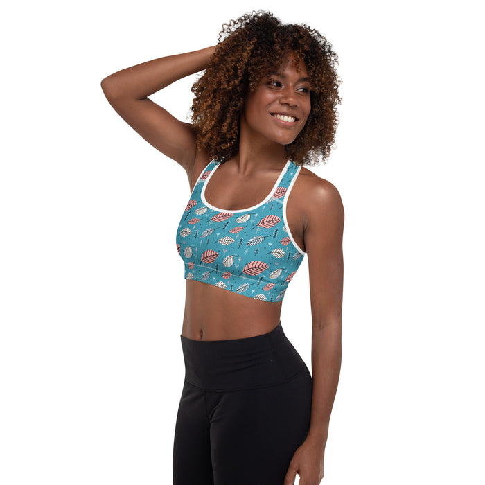 Leaves Gentle Garden Padded Sports Bra