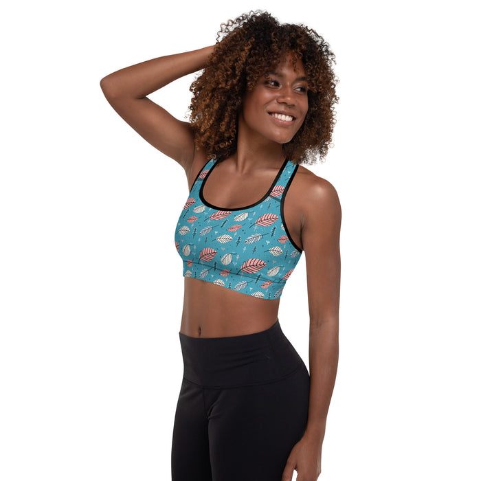 Leaves Gentle Garden Padded Sports Bra