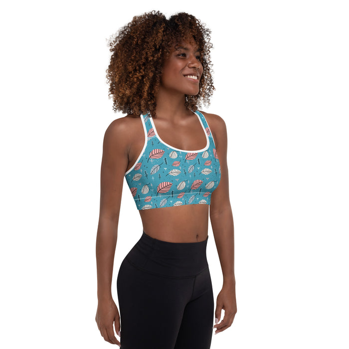 Leaves Gentle Garden Padded Sports Bra