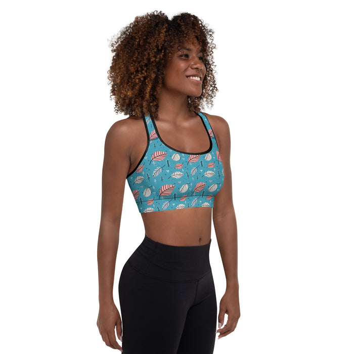 Leaves Gentle Garden Padded Sports Bra